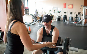 One-on-one training at His & Her Fitness